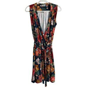Angel Maternity Floral Wrap‎ Dress Sleeveless Casual Comfortable Women’s Size M